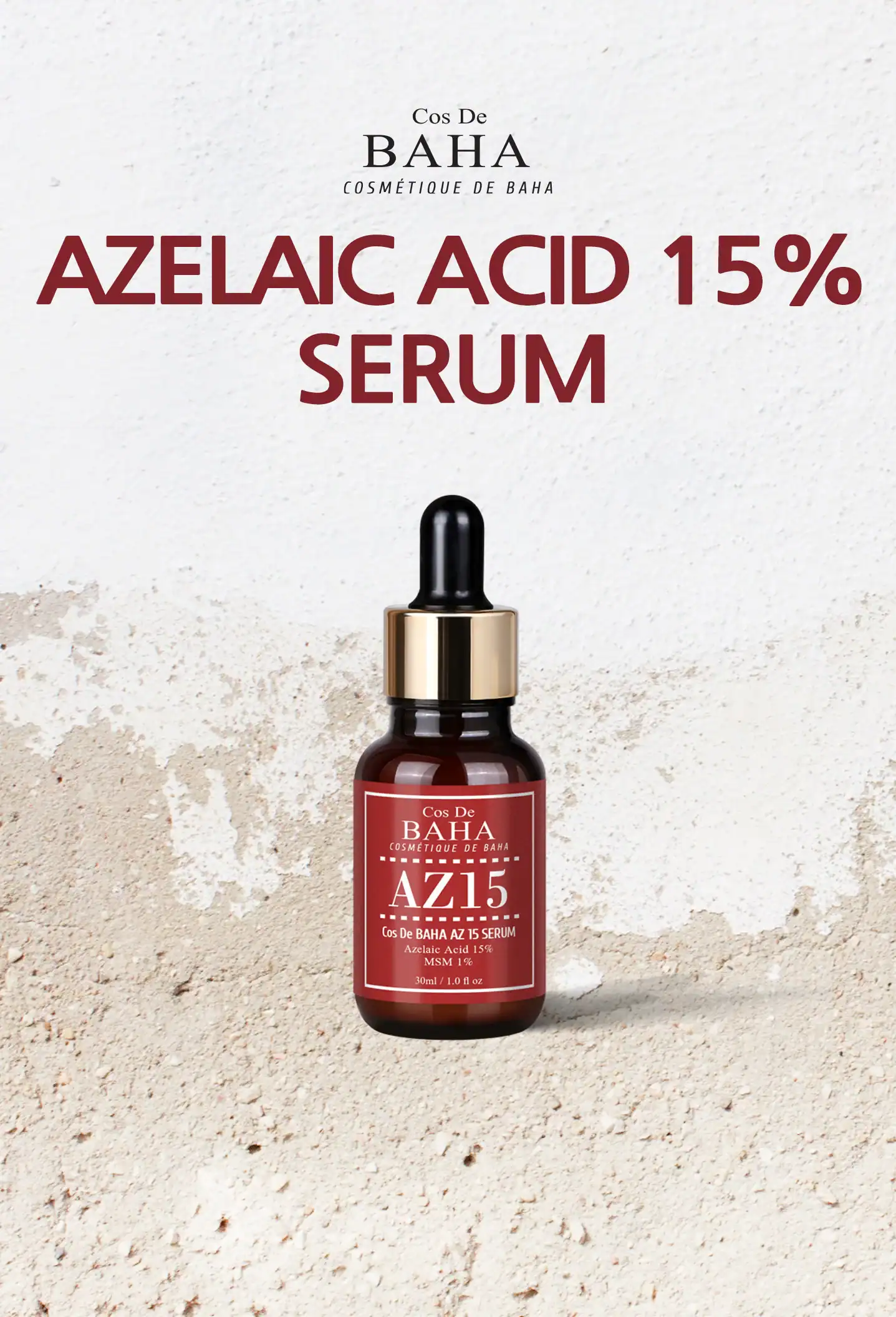 COS DE BAHA AZ Azelaic Acid 10 Serum 30ml - Image 3