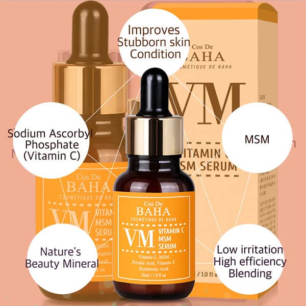 COS DE BAHA VM Vitamin C MSM Serum 30ml - Image 2