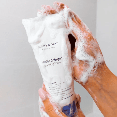 MARY & MAY White Collagen Cleansing Foam