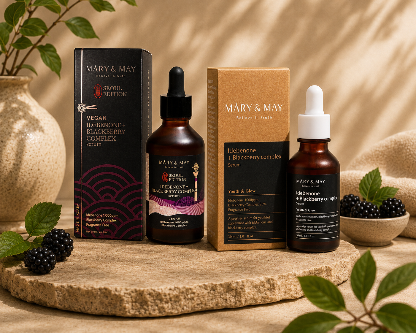 MARY & MAY Idebenone + Blackberry Complex Serum