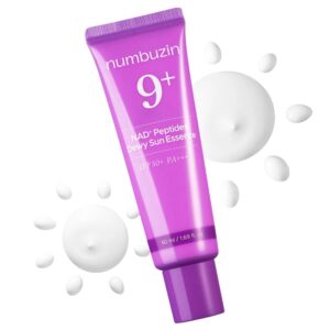 NUMBUZIN No.9 NAD+ Peptides Dewy Sun Essence SPF50+ PA++++
