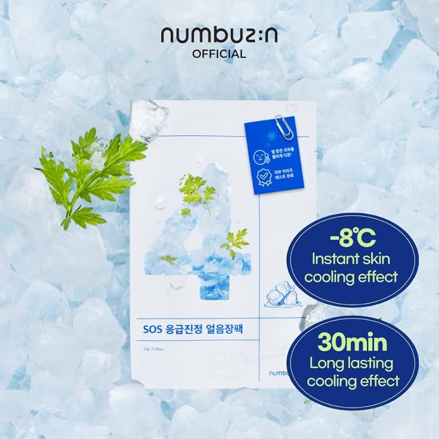 Numbuzin No.4 Icy Soothing Sheet Mask - Image 3