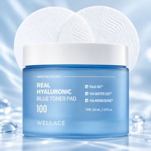 WELLAGE Real Hyaluronic Blue Toner Pads 70 Pads 210ml